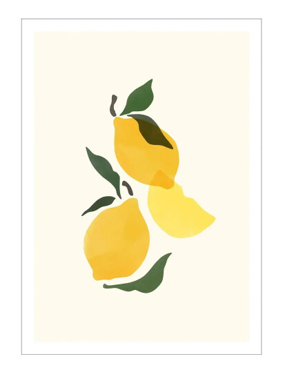 Poster & Frame Sacrée Frangine - Composition Citron - Yellow - 70X100CM Poster & Frame Sacrée Frangine - Composition Citron - Yellow - 70X100CM