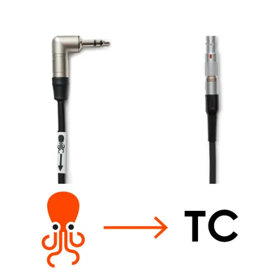 Tentacle Kabel Tentacle to RED 3.5mm jack til 4-Pin Lemo 40cm for Red Tentacle Kabel Tentacle to RED 3.5mm jack til 4-Pin Lemo 40cm for Red