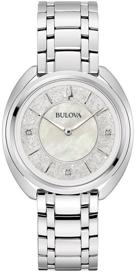 Bulova Dameklokke 96P240 Classic Sølvfarget/Stål Ø35 mm Bulova Dameklokke 96P240 Classic Sølvfarget/Stål Ø35 mm