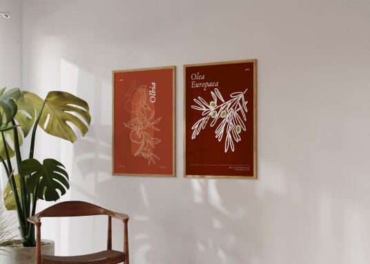 Plakat Middelhavsminimalisme / Sett av 2