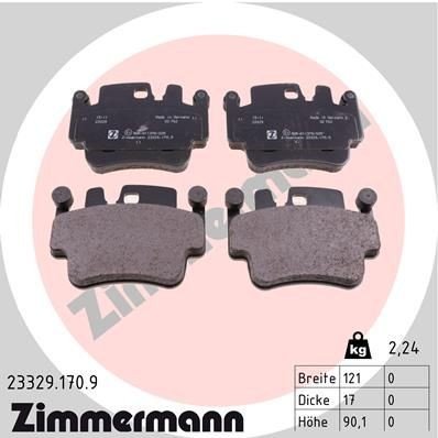Bremseklosser ZIMMERMANN 23329.170.9