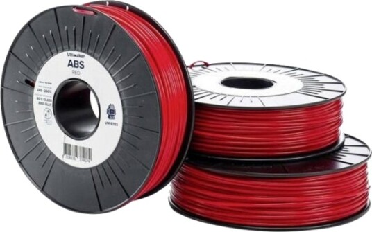 Ultimaker ABS Filament 2.85 mm 750 g Rød 206127