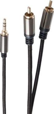 Shiverpeaks Bs20-32015 3.5Mm Hankjønn 2 X Rca Hankjønn 0,5 M Sort