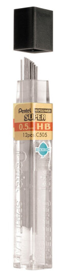 Pentel Hi-Polymer Stift 0,5 12-pakke 3H