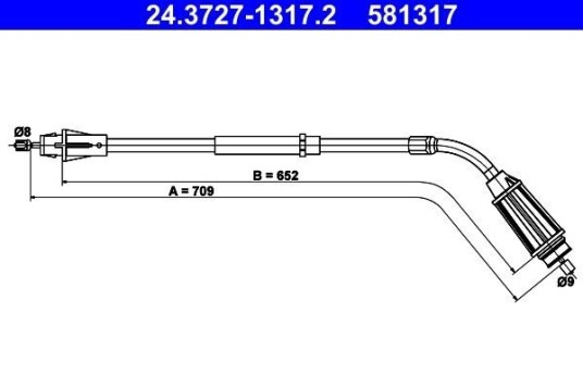 Bremsewire ATE 24.3727 1317.2