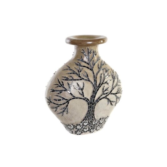 Dkd Home Decor Vase Dkd Home Decor Tre Krystall Svart Beige Terrakotta (30 X 15 X 33,5 Cm)