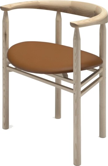 Nikari Linea Collection RMT6 Spisestol Oljet ask/Elmosoft 33004 Skinn