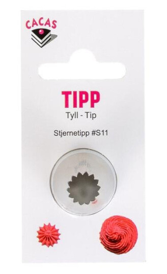 Cacas  Tipp stjerne åpen medium S11