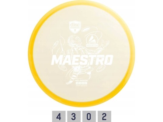 Discmania Diskgolfo Disker Midrange Driver Maestro Active Premium Geltona
