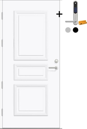 Ytterdør Bygg1 Fjord 03 med Yale Doorman Classic Home