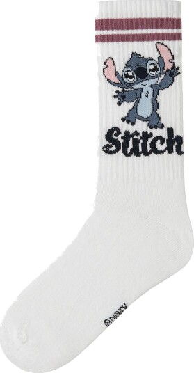 Name It Sokker Stitch NkfAdis Bright White/Wild Ginger Name It 31/33 Sokker Hvit 31 33