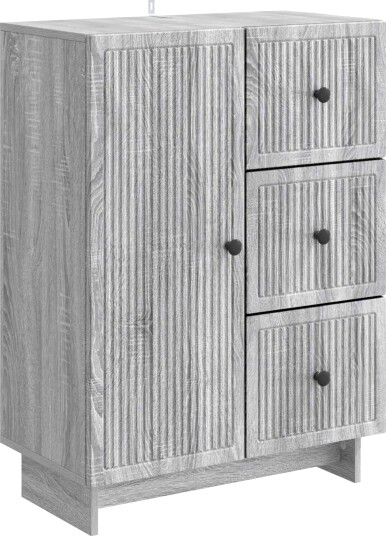  Serviesskap Grå sonoma 66 x 34,5 x 90 cm Konstruert tre