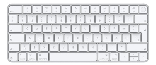Apple Magic Keyboard With Touch Id - Tastatur - Usb-C - Trådløs - Bluetooth - Qwerty - Dansk Apple Magic Keyboard With Touch Id - Tastatur - Usb-C - Trådløs - Bluetooth - Qwerty - Dansk