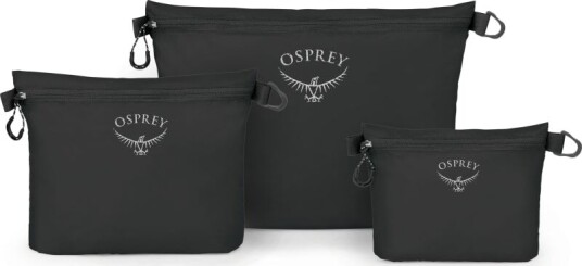 Osprey Ultralight Zipper Sack Set OneSize, Black Osprey Ultralight Zipper Sack Set OneSize, Black