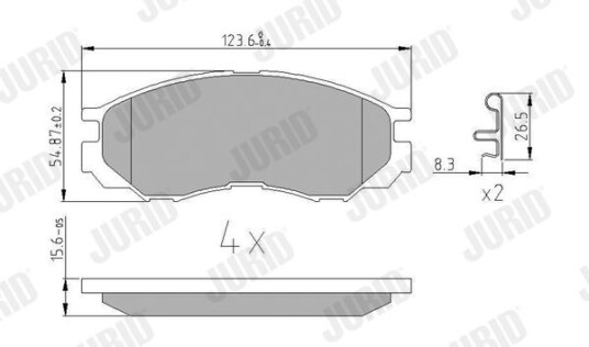 Bremseklosser JURID 572419J Bremseklosser JURID 572419J