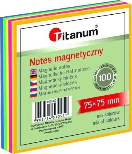 Ziemia Obiecana Notatblokk Elektrostatiske 75X100 Mm 100K Miks Farger