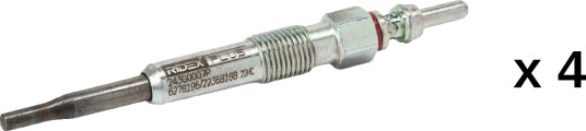 Glødeplugg RIDEX PLUS 243G0192P