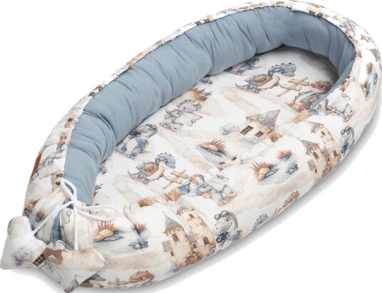 Sensillo Musselin Babynest 80x45 cm Dragons Jeans
