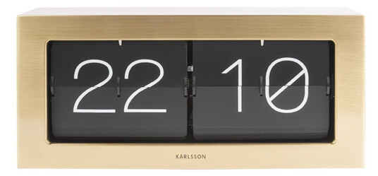 Karlsson Boxed Flip XL Bordklokke KA5642GD Unisex Kvarts urverk