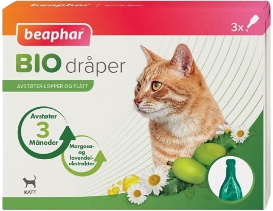 Beaphar Biodråper flåttmiddel til katt