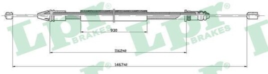Bremsewire LPR C0401B