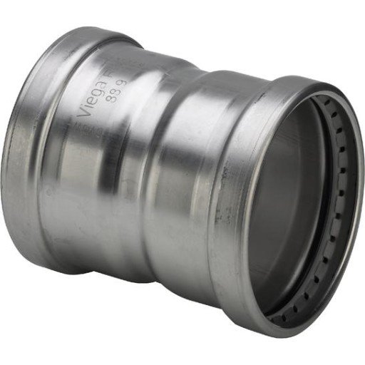 Viega Sanpress Inox 88,9 mm Muffe i Rustfritt Stål for Vann