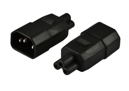 Allnet Adapter C14 Til IEC320-C5 Sort Allnet Adapter C14 Til IEC320-C5 Sort