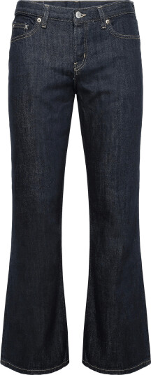 Weekday Aura Low Rise Relaxed Bootcut Jeans Navy 33 x 34
