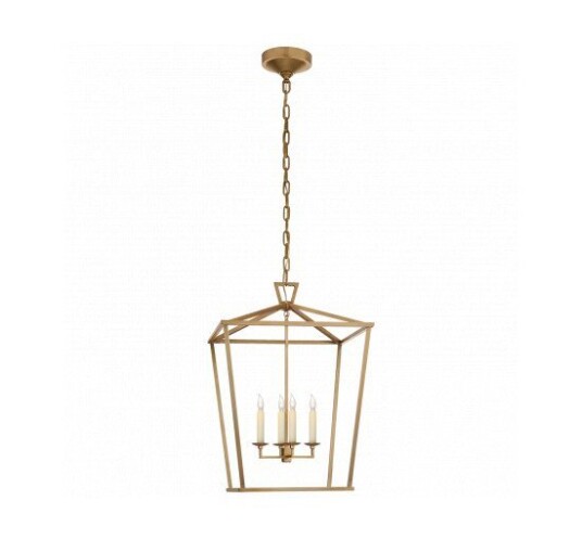 Darlana Medium Lantern Antique- Burnished Brass Darlana Medium Lantern Antique- Burnished Brass