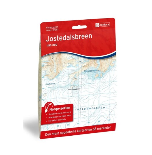Ugland IT Nordeca Jostedalsbreen Norge-serien 1:50 000 Turkart Ugland IT Nordeca Jostedalsbreen Norge-serien 1:50 000 Turkart