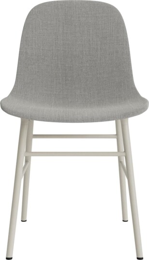 Normann Copenhagen Form Spisestuestol Trukket Gruppe 2 Lysegrå/stål