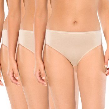 Schiesser Truser 3P Essentials Cotton Briefs Beige bomull 38 Dame Schiesser Truser 3P Essentials Cotton Briefs Beige bomull 38 Dame