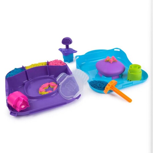 Kinetic Sand SquishMotion sett med 454 g sand med 5 verktøy Kinetic Sand SquishMotion sett med 454 g sand med 5 verktøy