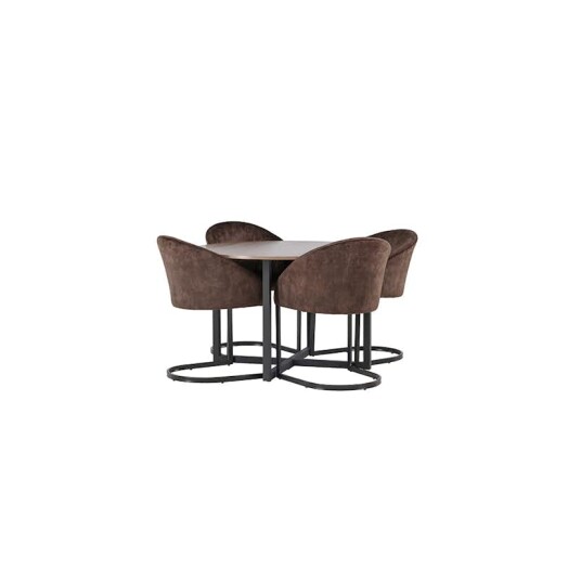 Venture Home Spisegruppe Venture Home Durango Ø120 cm med 4 stk Evening Stoler GR23932 Venture Home Spisegruppe Venture Home Durango Ø120 cm med 4 stk Evening Stoler GR23932
