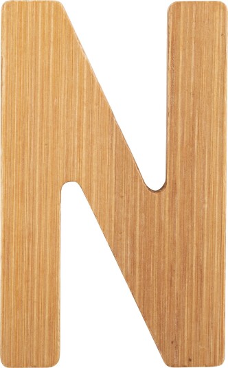 Small Foot ABC Bambusbokstav - N