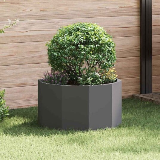 vidaXL Plantekassed Svart 60 x 60 x 35 cm Stål
