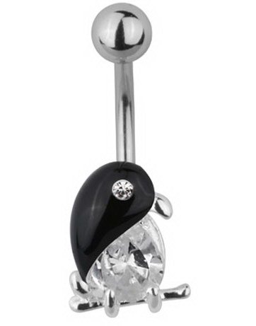 Rio de Janeiro Bird Navlepiercing Svart