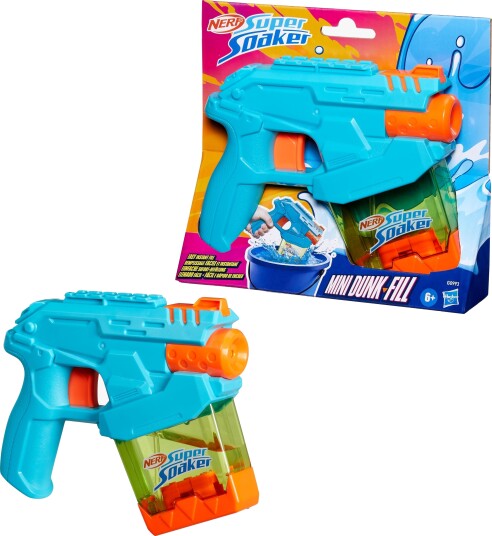 Nerf Nerf Super Soaker Mini Dunk Fill Multi Patterned One Size Nerf Nerf Super Soaker Mini Dunk Fill Multi Patterned One Size