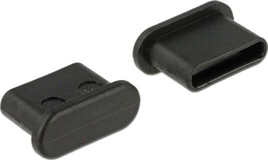 Delock Støvdeksel for USB Type-C Han 10-pakk Svart
