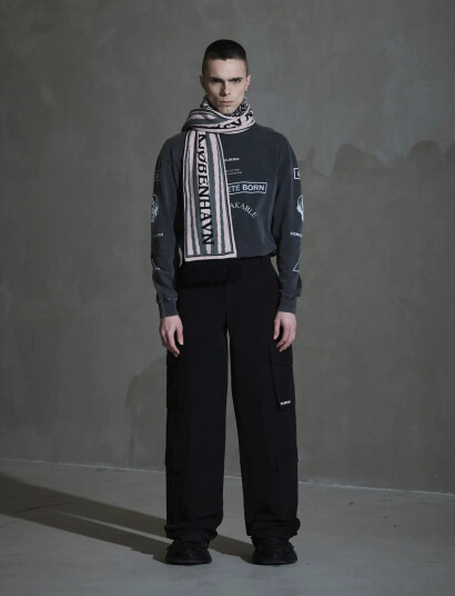 HAN Kjøbenhavn Ripstop Cargo Trousers - Black - 50