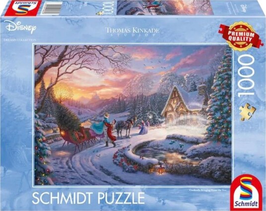Puslespill 1000 Tk Cinderella Christmas