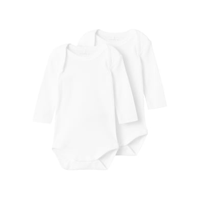 Name It Body med lange ermer  2-pakning B right White