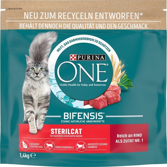 Purina One tørrfôr ONE Dual Nature til spesialpris Sterilcat Okse 750 g 1.4 kg 1.4 kg