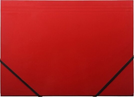 Elastikmappe Q Line Dkf Rød M/3 Klapper 210X297mm Karton/Elastik 10 Stk. Elastikmappe Q Line Dkf Rød M/3 Klapper 210X297mm Karton/Elastik 10 Stk.