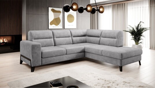 Anglika Sofa m. Sjeselong 4 seters Grå Anglika Sofa m. Sjeselong 4 seters Grå