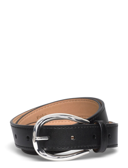 Polo Ralph Lauren Stirrup Buckle Leather Belt Black M Polo Ralph Lauren Stirrup Buckle Leather Belt Black M