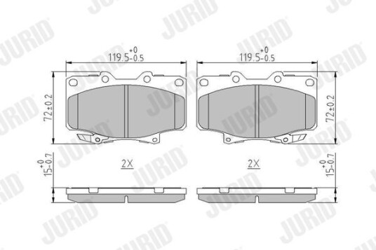Bremseklosser JURID 572253J Bremseklosser JURID 572253J