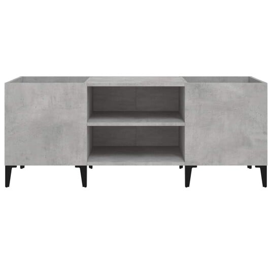  Hifi benk betonggrå 121x38x48 cm konstruert tre