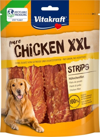 Vitakraft Pure Chicken Xxl Strips Kyllingfilet 250 G