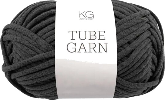Kort og Godt Tubegarn 4mm Mørk-Grå 7750, 100g